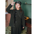 Load image into Gallery viewer, [Kokaisha --- Chichiku Series] ★China style outerwear★ Rasha switching fake layered black black
