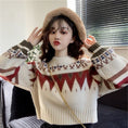 Load image into Gallery viewer, [XIAOXIN Series] ★Sweater★ Tops Christmas Short Length Cute New Year Date Autumn/Winter Clothes Easy to match
