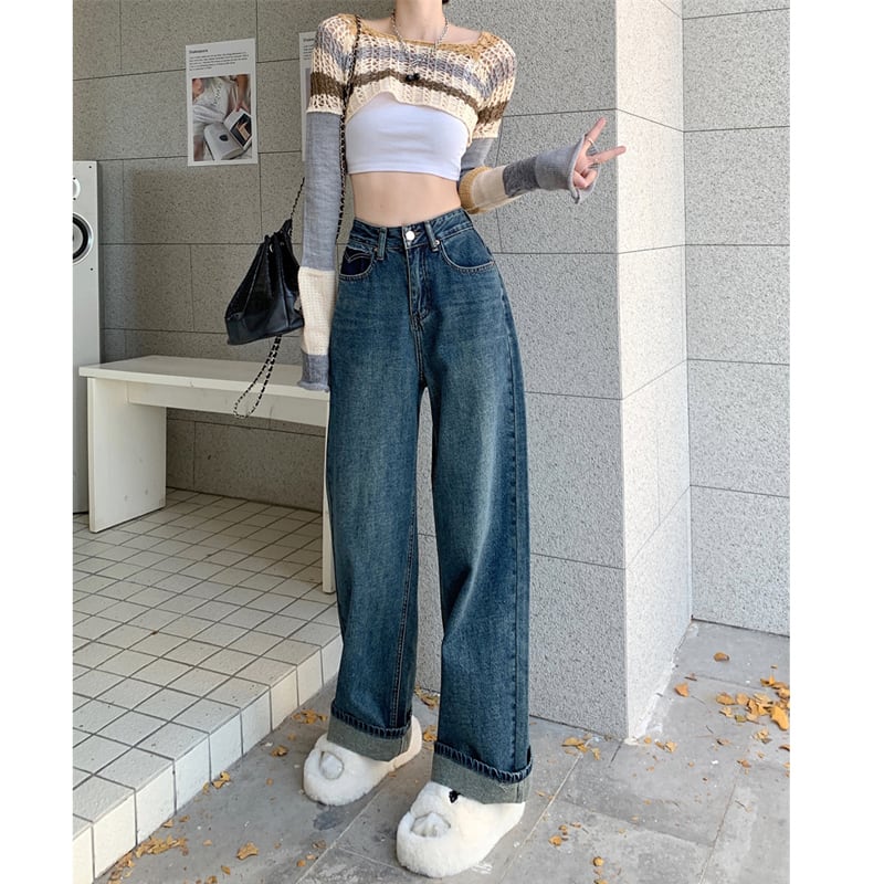 [XIAOZHAINI Series]★Denim Pants★ 2color Bottoms Trousers Ladies Fashion Stylish S M L XL