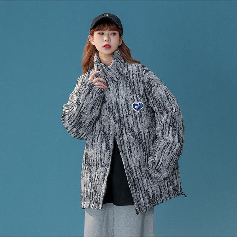 [Ushiomiomi Series] ★Winter Coat★ 2color Cotton Coat Unisex Men's Print Retro ML XL 2XL 3XL