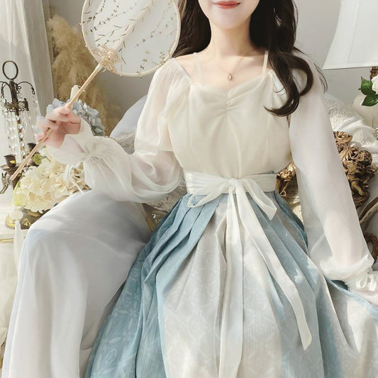 [LAOPAO Princess Series] ★Chinese style dress★ Hanfu dress Switching Princess Daughter White White