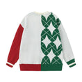 Load image into Gallery viewer, [GUOCHAO Series] ★Sweater★ 2color Tops Christmas New Year Diamond Shape Unisex Men's Red Green
