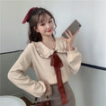 Load image into Gallery viewer, [Lack of Moe Series]★Shirt★ Ribbon Tops Long Sleeve Shirt Women's Stylish Commuting Date Cute
