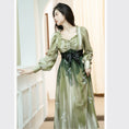 Load image into Gallery viewer, [Treasure Island Series]★Chinese style dress★ Hanfu dress Gradation Green Green SML
