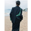 Load image into Gallery viewer, [Daiseiryusu Series] ★China style outerwear★ Blazer switching color scheme original black black easy to match
