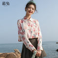 Load image into Gallery viewer, [Love Series]★Shirt★ Tops Peach Cute Youth Print Easy to Match Pink SML Loose Casual
