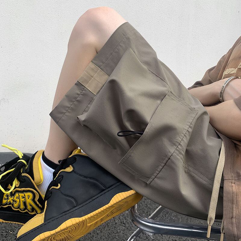 [BIGEMAN Series] ★Shorts★ 4color Bottoms Short Length Pants Unisex Men's Large Size Casual Pants