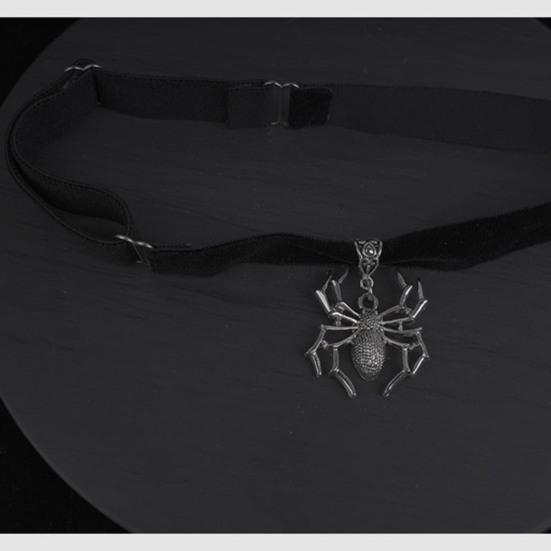 [Koseiryushu Series] ★Necklace★ Accessory Spider Black Black Cool Unique Easy to match