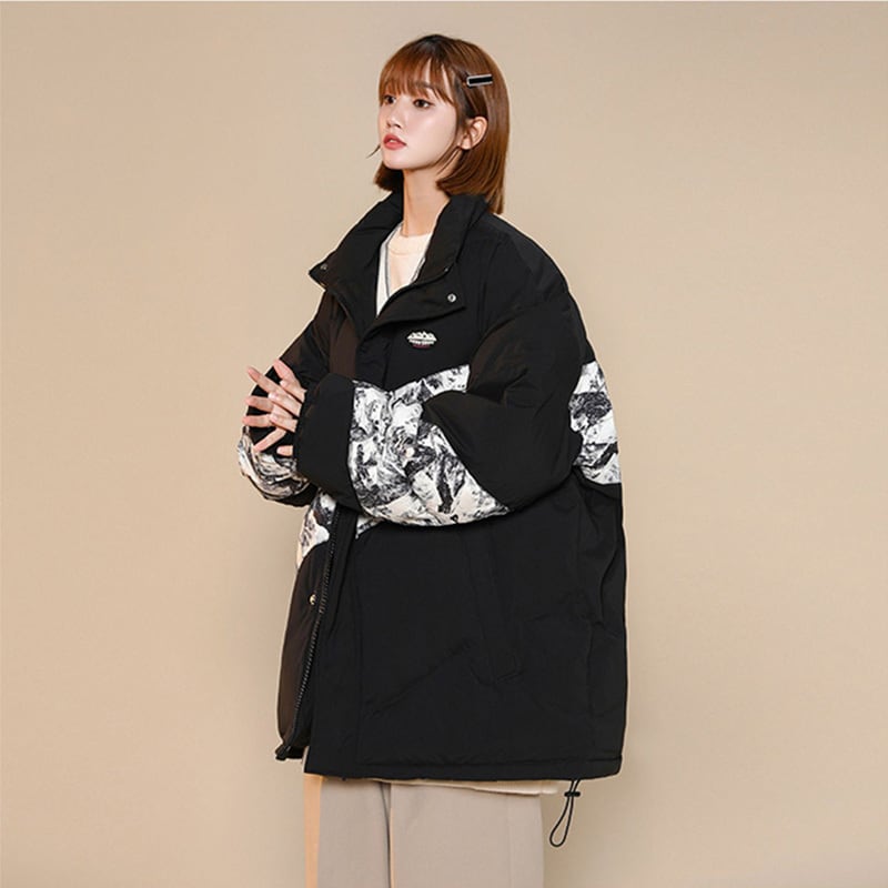 [Ushiomiomi Series] ★Winter Coat★ 4color Cotton Coat Unisex Men's Print Fashion ML XL 2XL