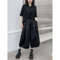 Load image into Gallery viewer, [YIDAO Series] ★China style trousers★ Daily wear, Chinese clothes, black, easy to match, nine-quarter length, summer clothes, loose-fitting
