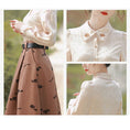 Load image into Gallery viewer, [Kasa Castle Series]★Setup★ 2-piece set shirt + skirt commuting date retro S M L XL
