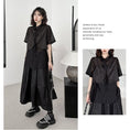 Load image into Gallery viewer, [YIDAO Series]★Setup★ 2-piece set, top and bottom set, black, slimming, fashion, loose
