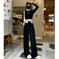 Load image into Gallery viewer, [YIREN Series]★Casual Pants★ 2color Bottoms Trousers Gaucho Pants Women's Gray Black
