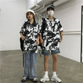 Load image into Gallery viewer, [Miyakoya Series]★China style shirt★ Short sleeve, dragon crest, floral pattern, unisex, ML, summer, cool, couple clothes, everyday wear
