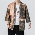 Load image into Gallery viewer, [JUNYI Series] ★Happi coat★ Landscape pattern print Chinese style Unisex Men's Large size Casual Brown
