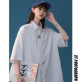 Load image into Gallery viewer, [Fujiiman Series]★Shirt with tie★ 2color tops Loose fit Unisex Men's White Black
