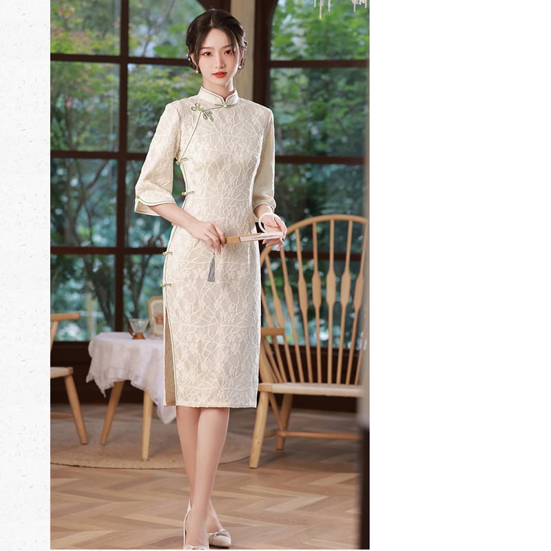 [RUYUN Series]★China Dress★ 2color Chinese Style Dress Party Wedding Green White