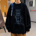 Load image into Gallery viewer, [Han Rishin Series] ★Sweater★ 4color Knit Tops Unisex Men's Large Size Black Gray Green Brown
