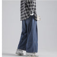 Load image into Gallery viewer, [Emperor series] ★Denim pants★ 2color loose bottoms men's large size black blue black blue
