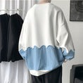 Load image into Gallery viewer, [Yurin Series] ★Tops★ 2color Casual Unisex Men's Color Switching Casual Black White Blue
