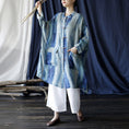 Load image into Gallery viewer, [LIANSHANG Series] ★Chinese style tops★ Shirt, long shirt, blue, loose, slimming, Chinese clothes
