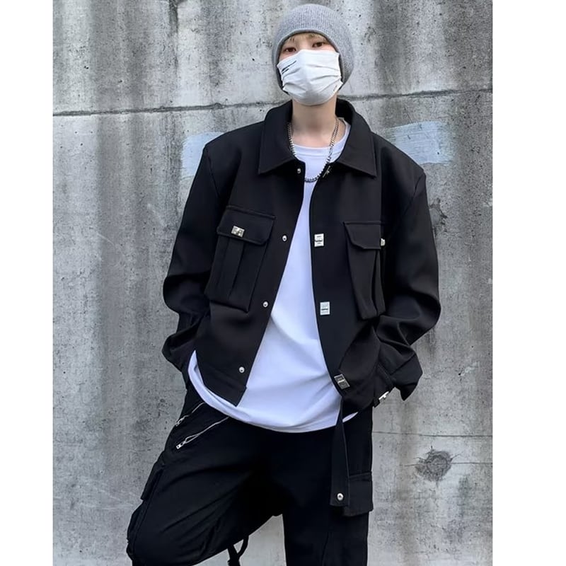 [Han Rishin Series] ★Jacket★ 2color Outerwear Unisex Men's Casual Easy to Match Short Length