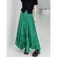 Load image into Gallery viewer, [YIDAO Series]★Skirt★ 3color Bottoms Green Gray Black Long Skirt Improves Temperament
