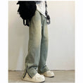 Load image into Gallery viewer, [QISHE Series] ★Denim Pants★ Bottoms Pants Unisex Men's Alphabet Slimming Fashion
