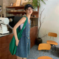 Load image into Gallery viewer, [XIAOXIN Series]★Dress★Sleeveless Women's Fashion V-neck Short Length Denim
