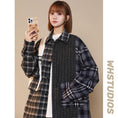 Load image into Gallery viewer, [CHAOMEICHEN series]★Jacket★ 3color outerwear stadium jacket unisex men's plaid color scheme
