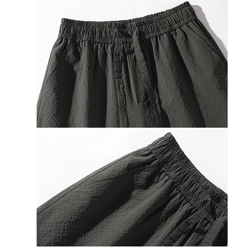 [BIGEMAN Series] ★Shorts★ 5color Bottoms Short Length Pants Unisex Men's Large Size Black Green Dark Gray Brown Beige