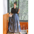 Load image into Gallery viewer, [Shobosho Series] ★Chinese-style shirt★ Hanfu shirt, plain, easy to match, black, SML, improves your temperament
