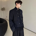 Load image into Gallery viewer, [Illustrated series] ★China style outerwear★ Jacket unisex men's short length black black retro
