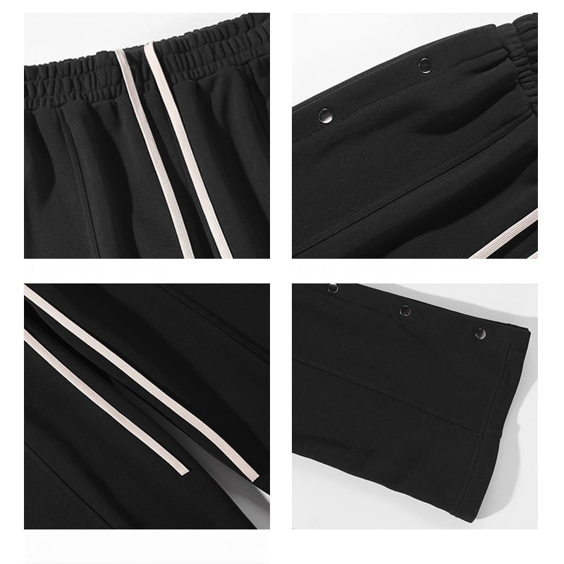 [BIGEMAN Series]★Casual Pants★ 2color Bottoms Pants Unisex Men's Large Size Simple Black Dark Gray