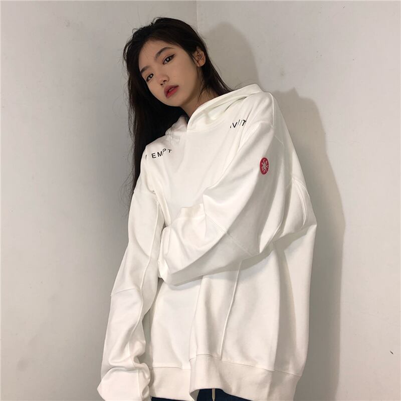 [Gan Corporal Series] ★Parker★ Tops Unisex Fleece lining or normal type Casual White White