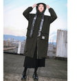 Load image into Gallery viewer, [Ancient Monster House---Kinryu Series] ★China style coat★ Cotton coat, thick, warm, winter clothes, long coat, black, black
