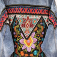 Load image into Gallery viewer, [ZHENLINA series] ★China style jacket★ Ethnic style denim jacket outerwear casual unique cute blue blue
