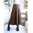 Load image into Gallery viewer, [Old Monster---Rachikuri Series] ★China style skirt★ Bottoms Lasha plain thick autumn/winter clothes brown
