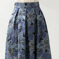 Load image into Gallery viewer, [MOERBEN Series]★Skirt★ Bottoms Floral pattern skirt Oil painting style Blue Blue High waist Cute
