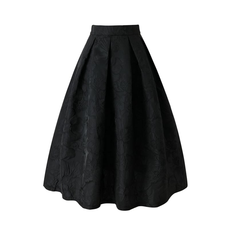 [MOERBEN Series] ★Skirt★ Bottoms High Waist Black Black Date Commuting Office Lady Easy to match