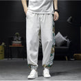 Load image into Gallery viewer, [Shu Han Ink Series]★China style pants★Casual pants 3color embroidery thin cool summer unisex black beige green
