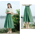 Load image into Gallery viewer, [Shirashu Series] ★Skirt★ Bottoms Summer Clothes Simple Ladies Fashion Green Green Easy to match
