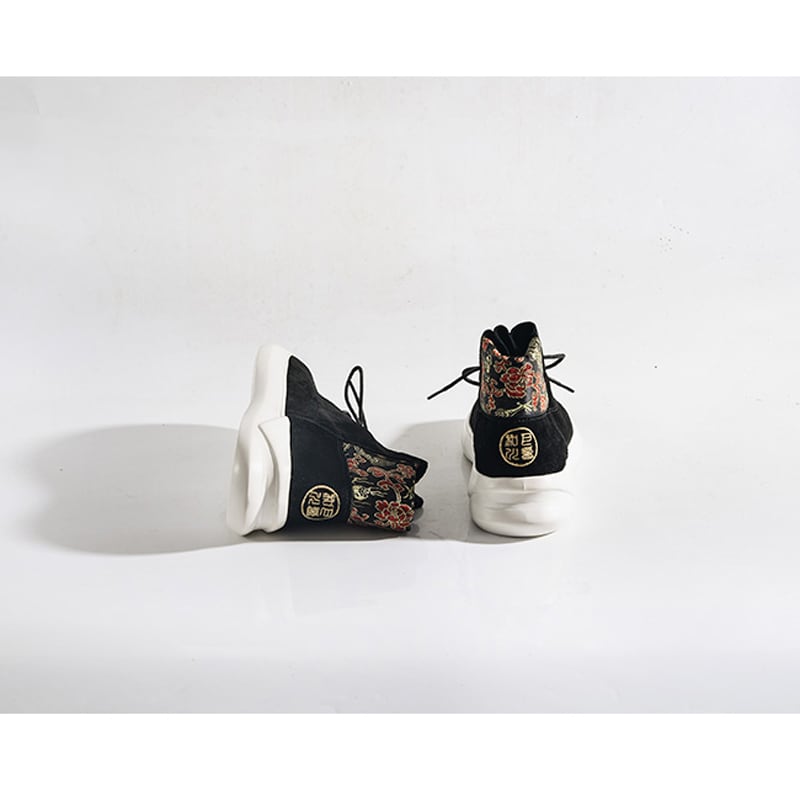 [Like Old Series] ★Shoes★ Men's Embroidery Boots Casual Shoes Chinese Style Shoes Size 39 40 41 42 43 44 Unique Design