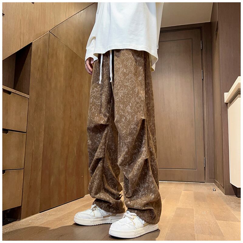 [NANSHI Series] ★Casual Pants★ 3color Bottoms Trousers Corduroy Unisex Men's Black Gray Coffee Color