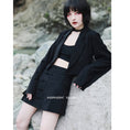 Load image into Gallery viewer, [Daiseiryusu Series] ★China Style Skirt★ Mini Skirt Sexy China Button Simple Black Black
