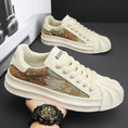 Load image into Gallery viewer, [XIANGSHA Series]★Sneakers★ 2color Men's Shoes Shoes Sports Style Oil Painting Style Size 39-44 Beige + Brown Black
