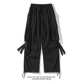 Load image into Gallery viewer, [BIGEMAN Series] ★Casual Pants★ 2color Bottoms Pants Unisex Men's Large Size Elastic Waist Black Khaki Green
