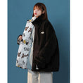 Load image into Gallery viewer, [Aya Series] ★Coat★ 2color outerwear, can be worn on both sides, unisex, men's, cute, black, white, cartoon
