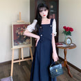 Load image into Gallery viewer, [Dong Xiaojie Series] ★One Piece★ Switching Fake Layered Large Size Temperament Enhancement Commuting Date Summer Clothes
