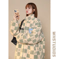 Load image into Gallery viewer, [Suikoishi Series] ★Winter Coat★ Cotton Coat Outerwear 3color Unisex Men's Checkered Pattern Loose
